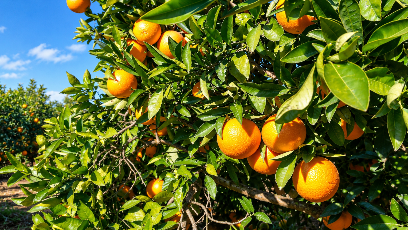 Valencia oranges